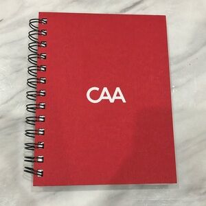 CAA Creative Artists Agency Red Spiral Notebook